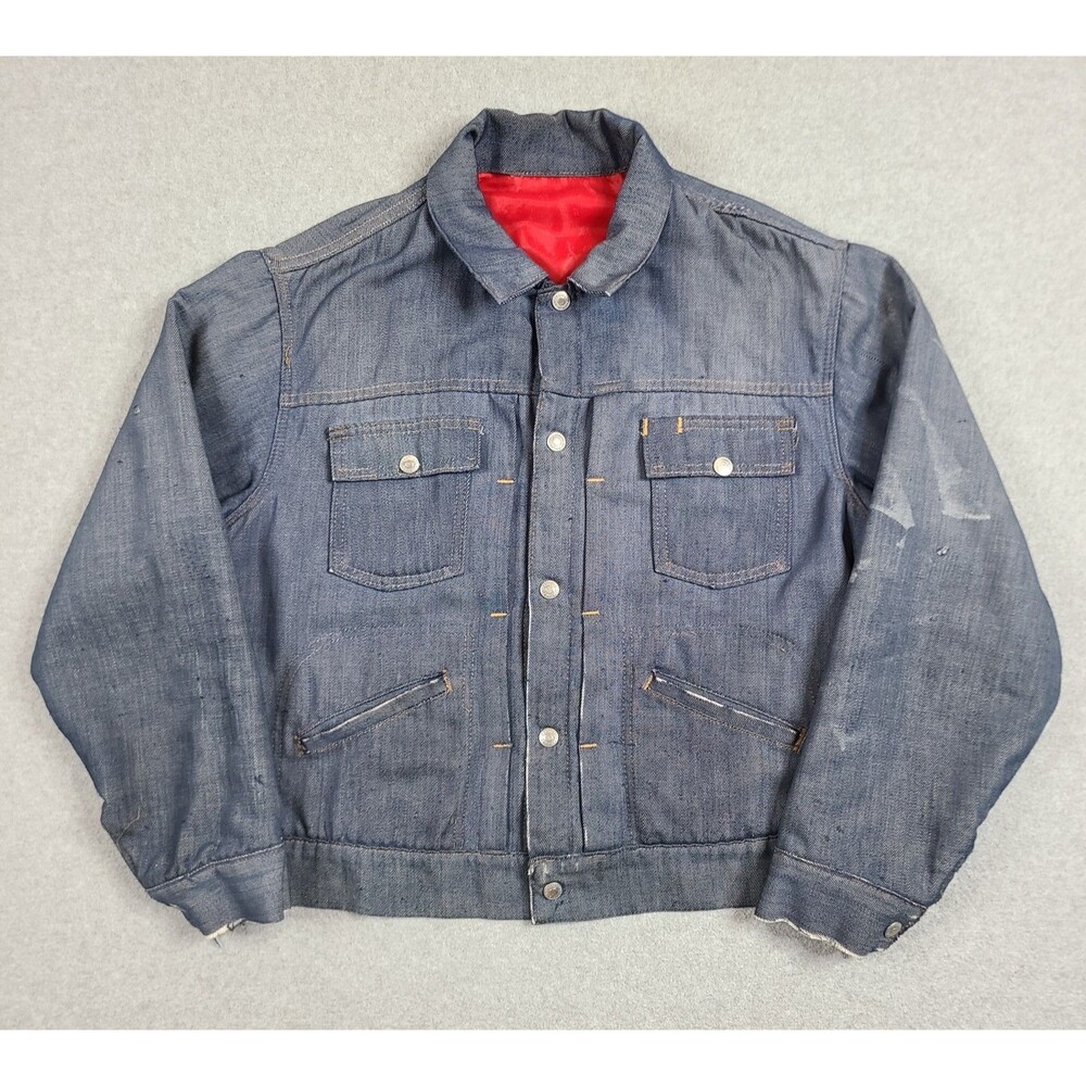 Vintage 70s JC Penney Ranchcraft Jacket Mens S/M Trucker Jean Quilted Lined Read
